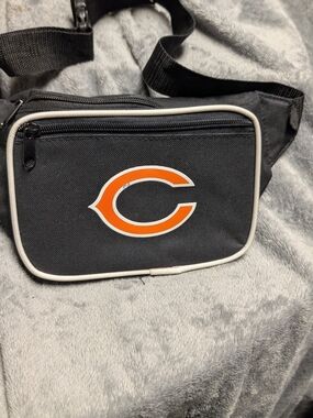 NFL Black Belt Bag with Orange Team C Logo